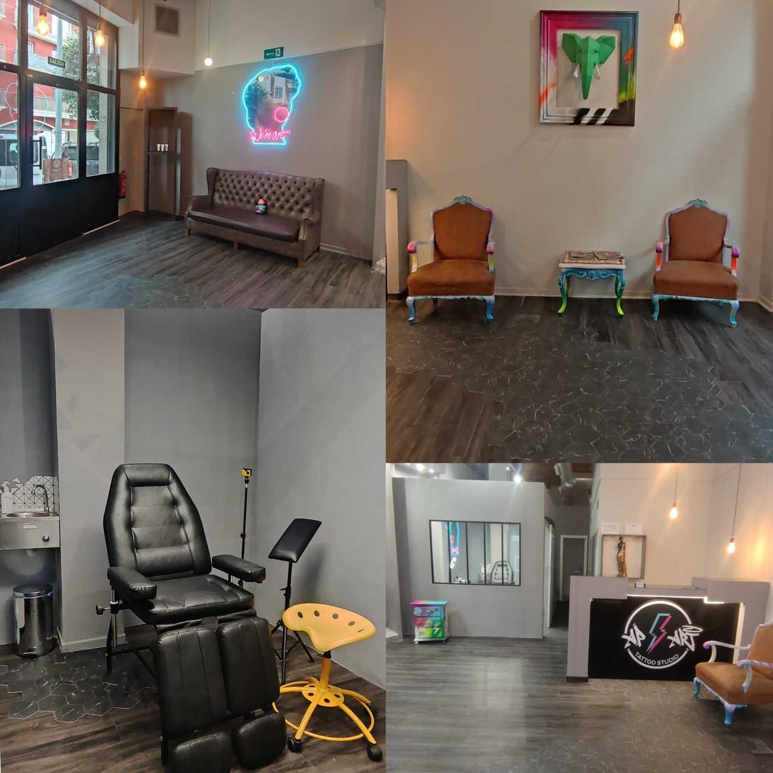 Interior del estudio AP ART en Cambrils
